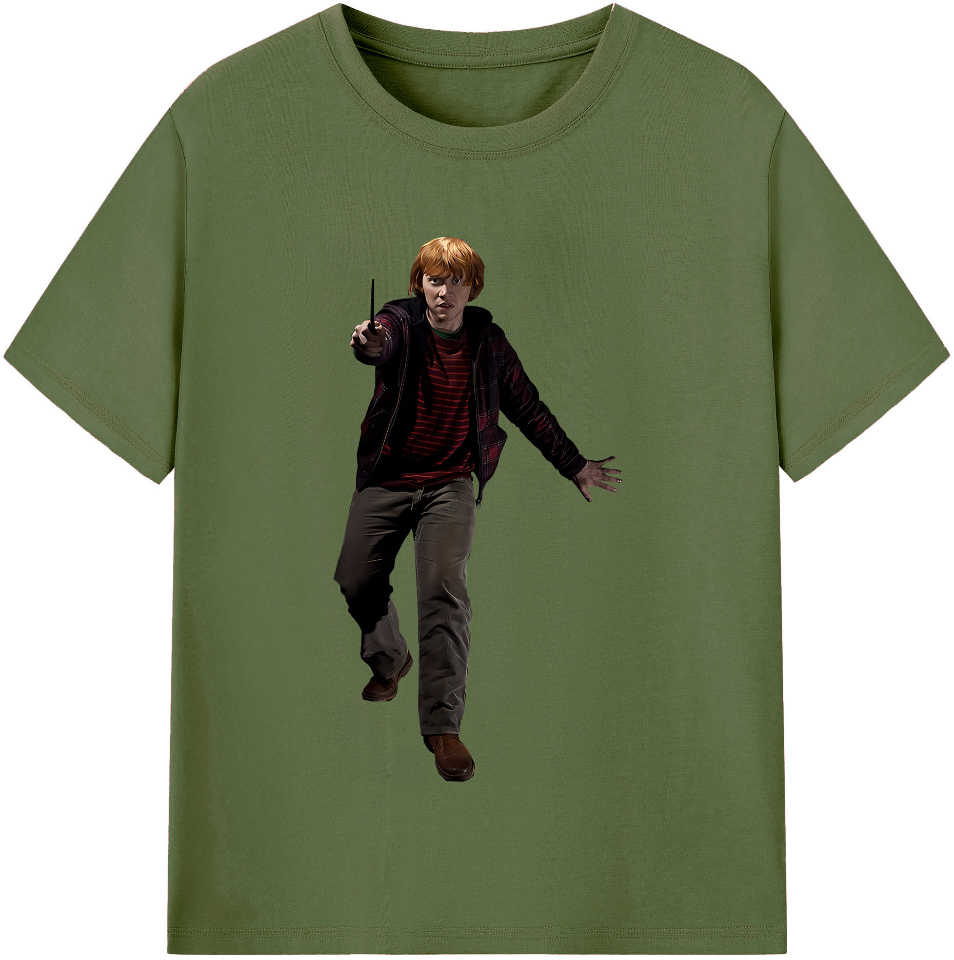 （画像用） Harry Potter ハリー・ポッターシリーズ 綿100％半袖Tシャツ（フロントプリント）